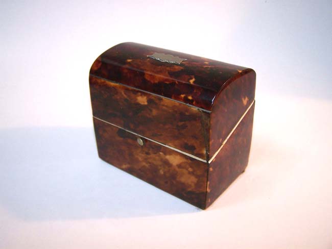 A 19th century Tortoiseshell Scent Bottle Casket with Domed Top circa 1860 — image 4